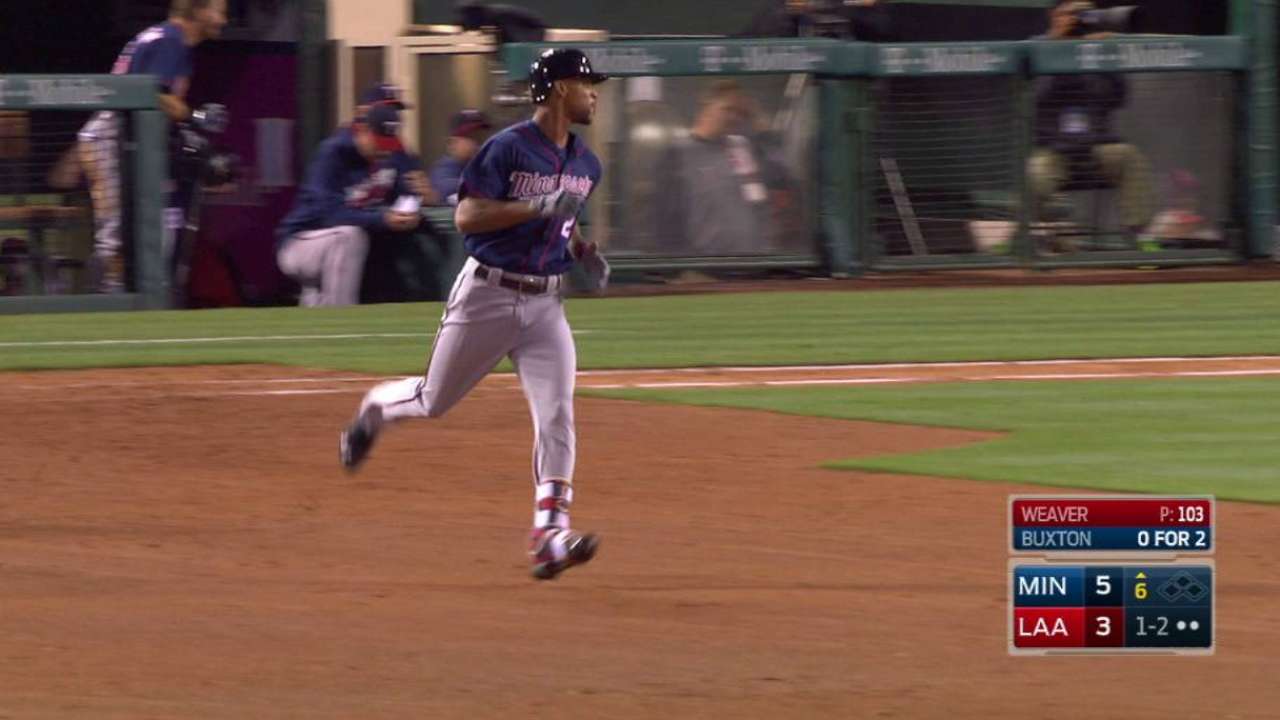 Buxton's solo home run