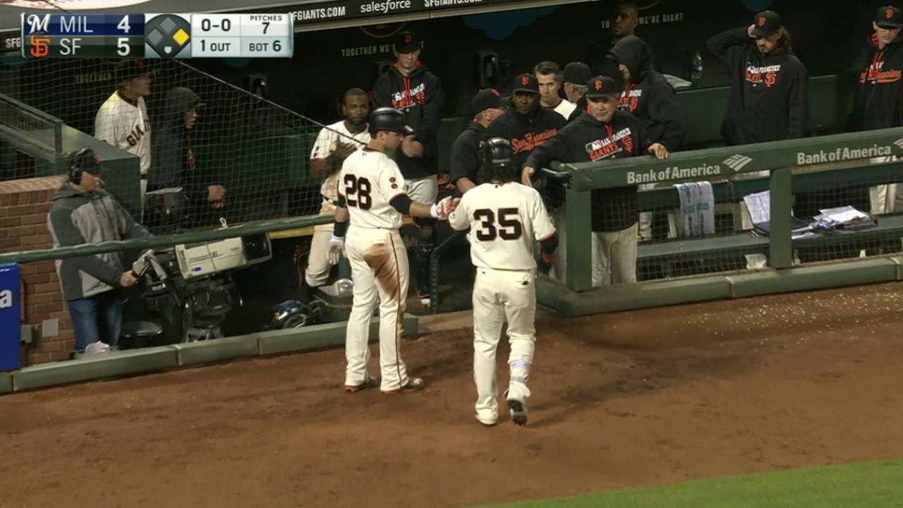 Crawford's sac fly to left
