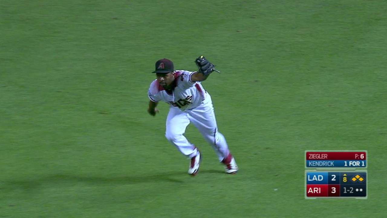 Bourn's diving grab