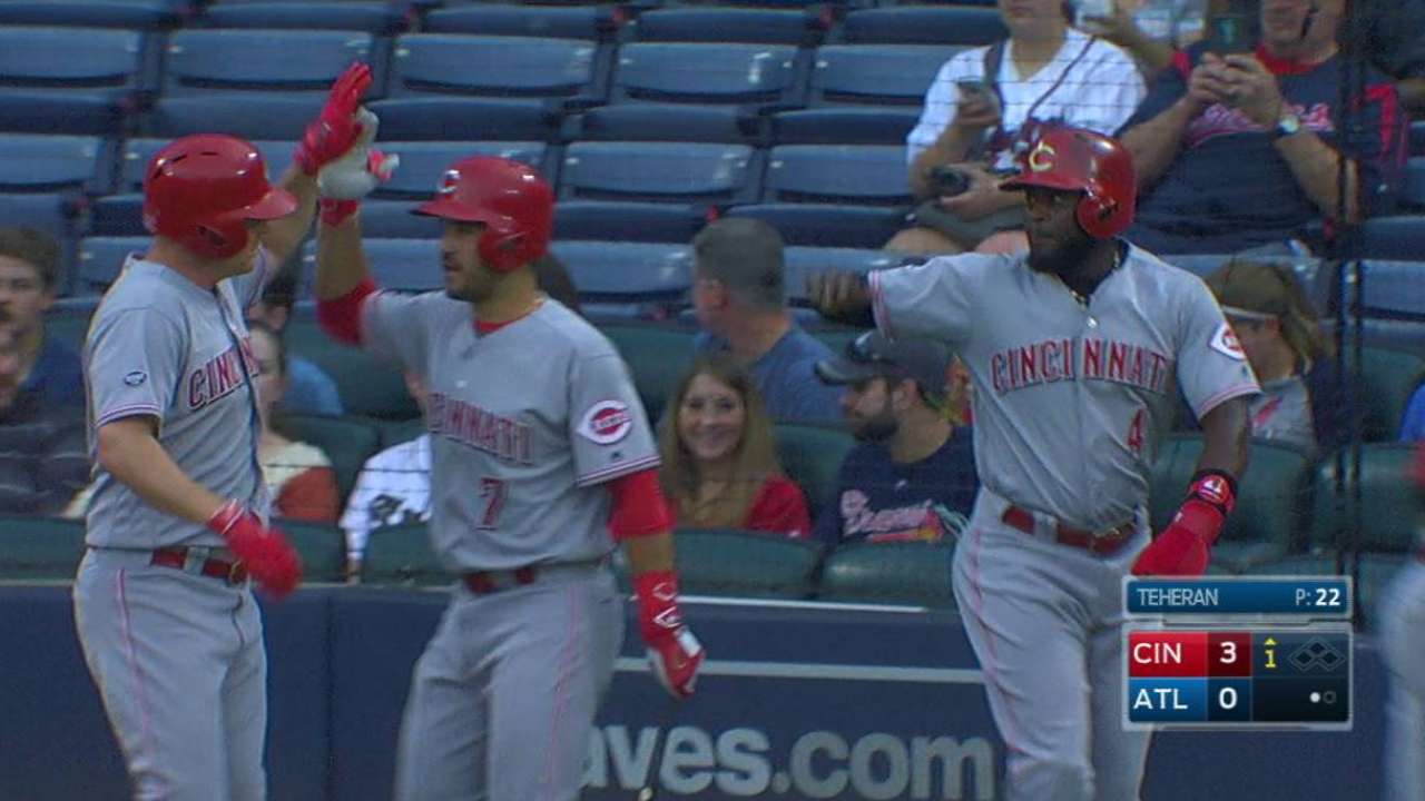 Bruce's HR spoils Teheran's outing in Braves loss