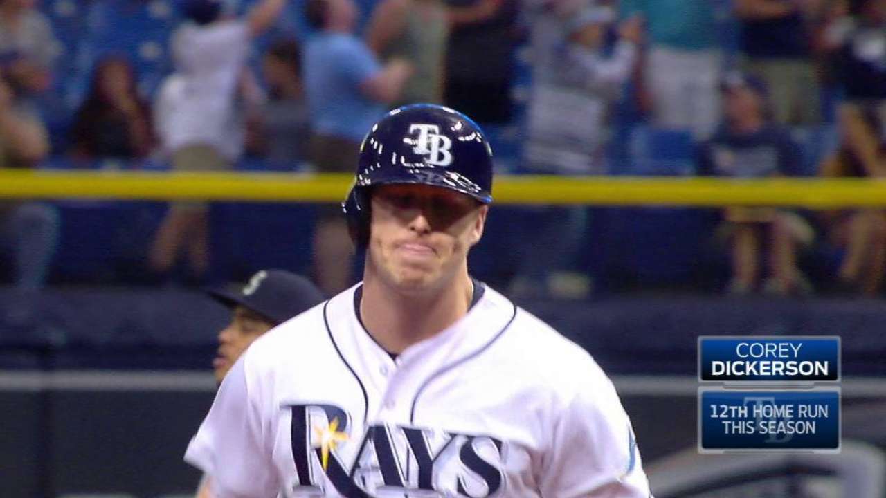 Dickerson y Longoria guiaron a Rays sobre Marineros