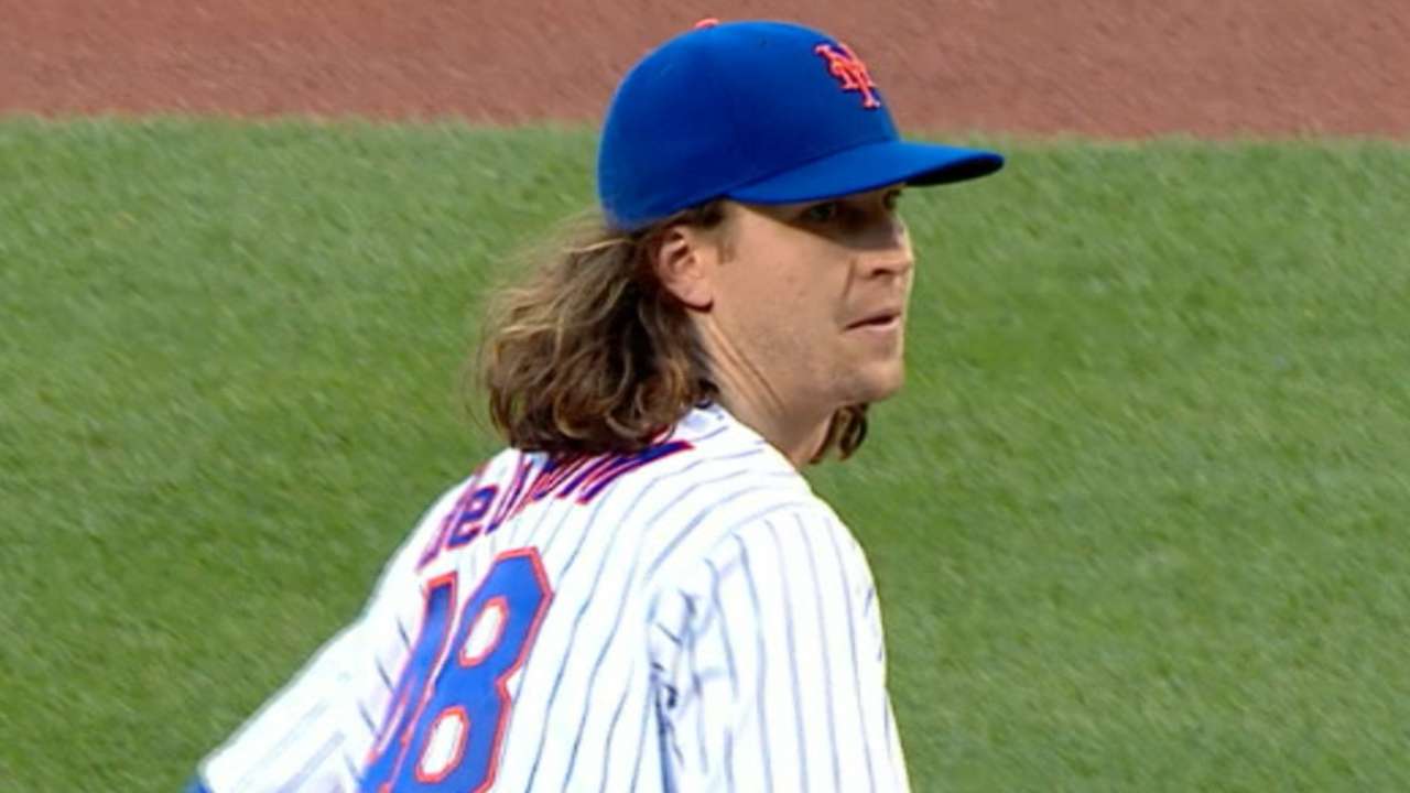 New dad deGrom pitches on Father's Day on MLB.TV