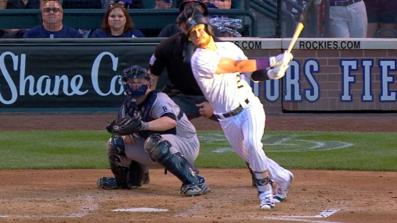 Story, CarGo carry Rockies past Yanks