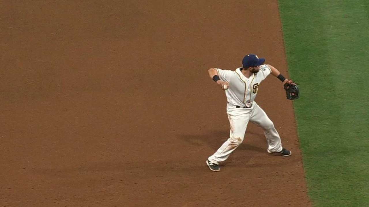 Schimpf's play at third