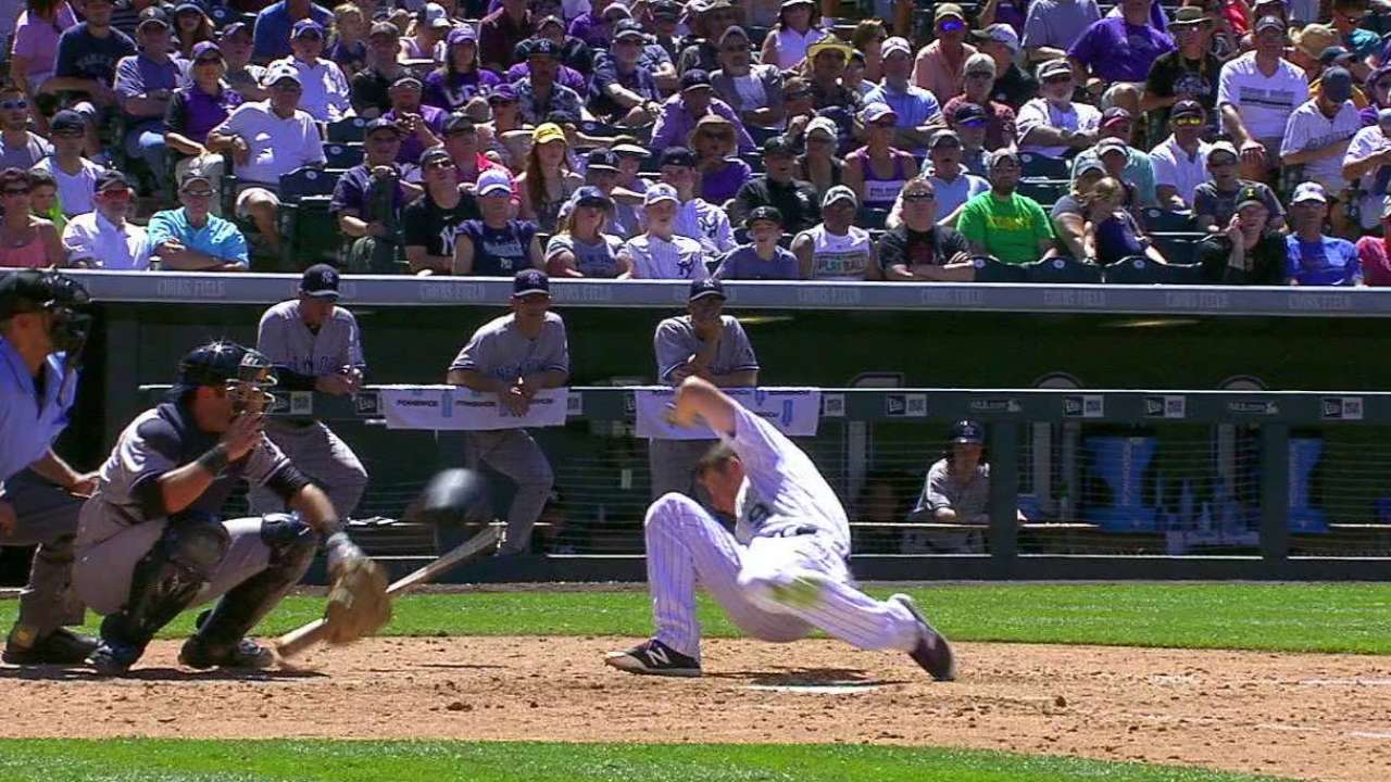 LeMahieu is shaken up after HBP