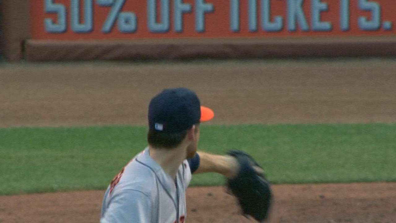McHugh fans six in outing