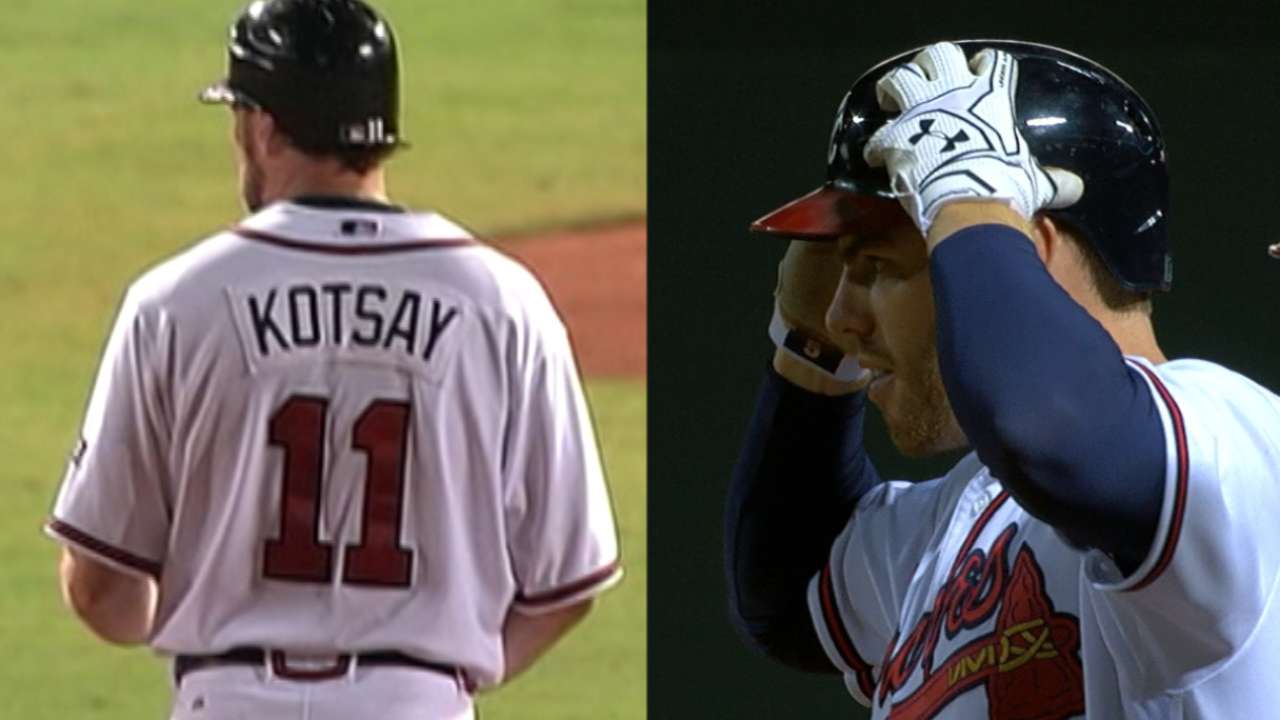 Freeman, Kotsay hit for cycles