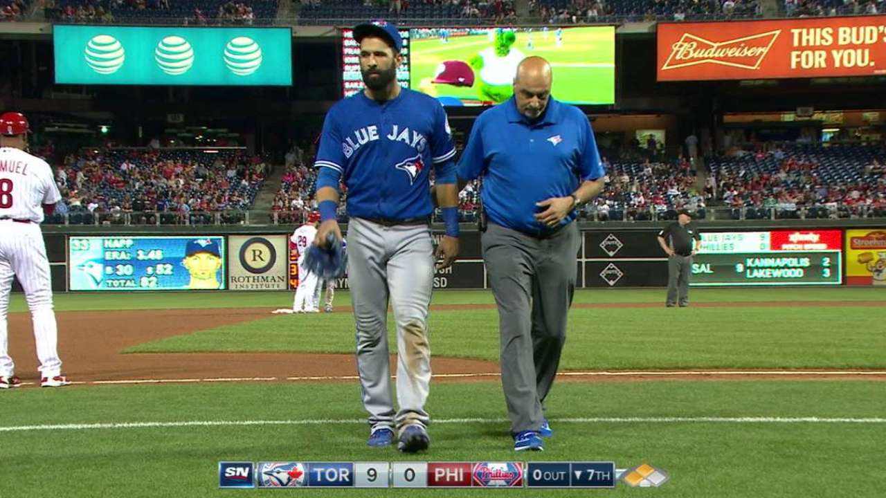José Bautista a la lista de lesionados de los Azulejos