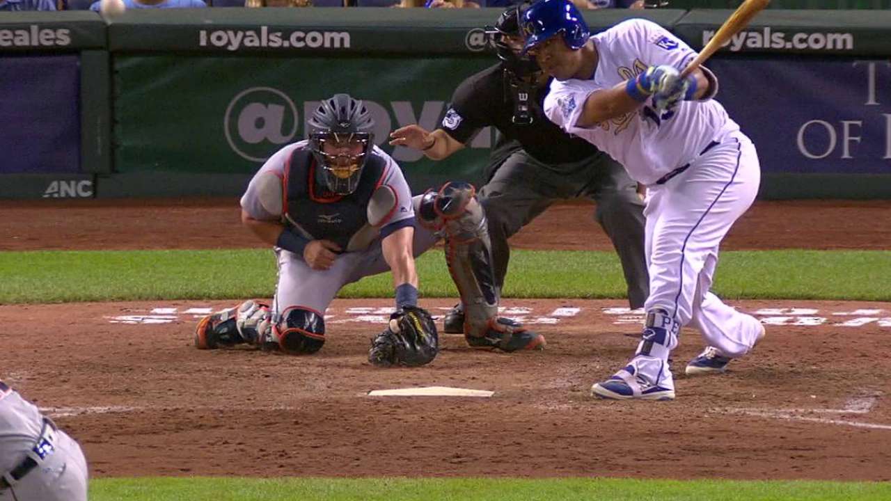 Perez's two-run double
