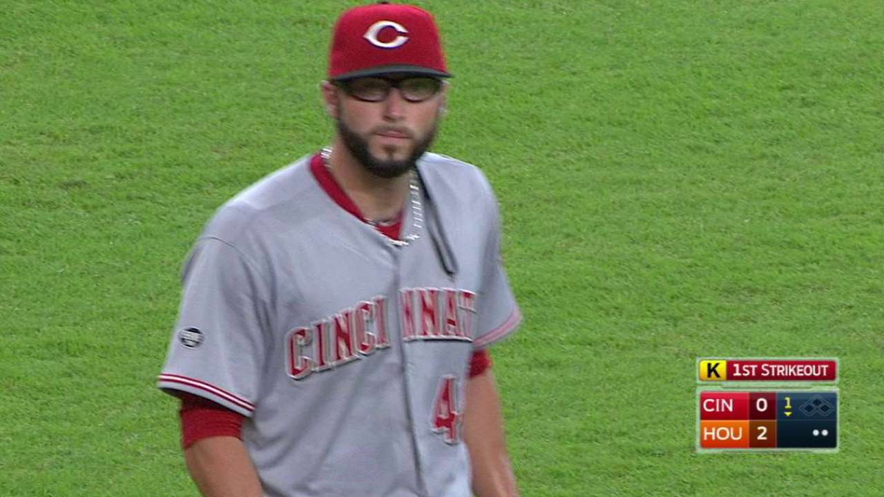 Reed's first career strikeout