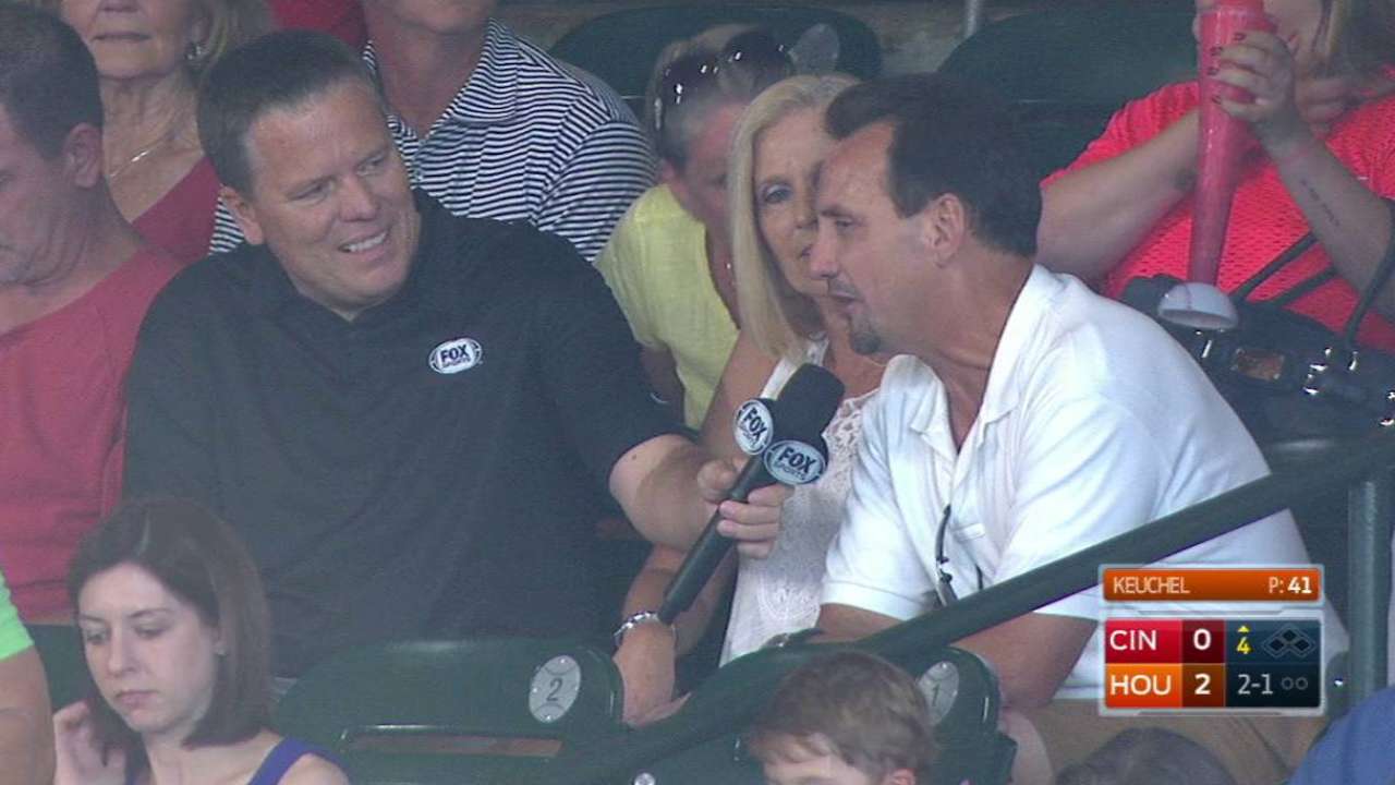 Reed's parents on son's debut