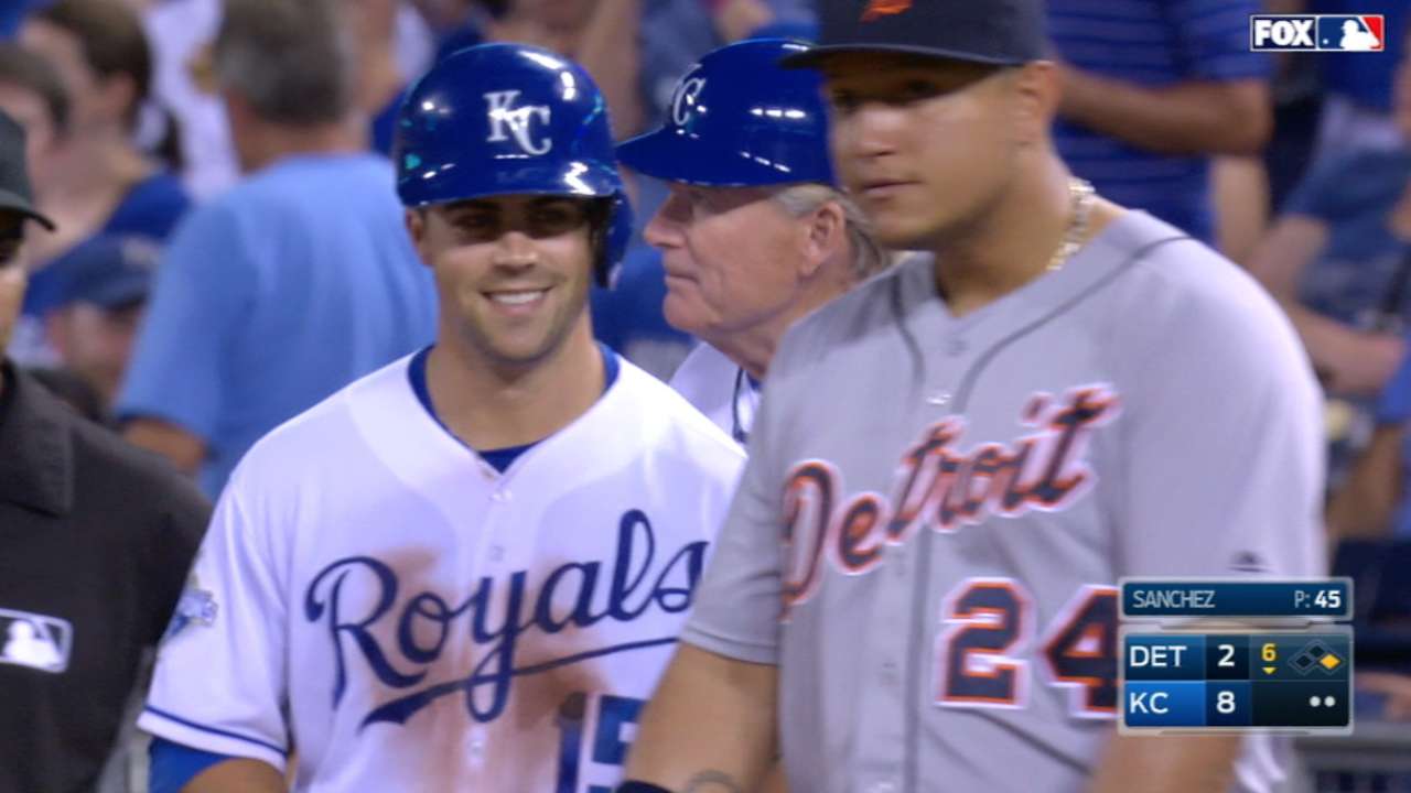 Merrifield's four-RBI game