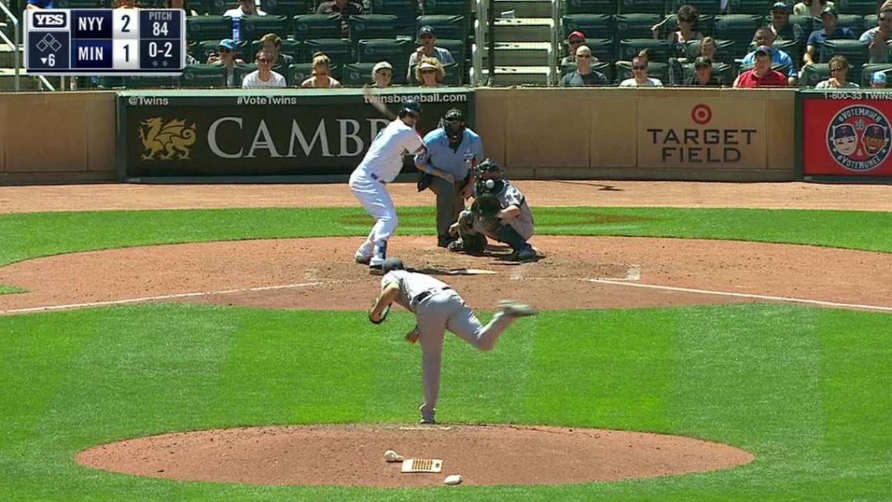 Eovaldi gets Mauer on foul tip