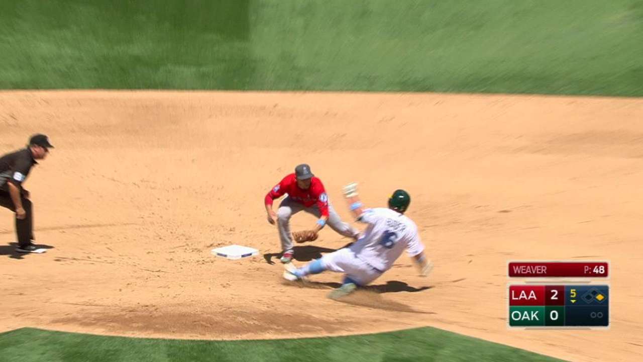 Trout's impressive throw