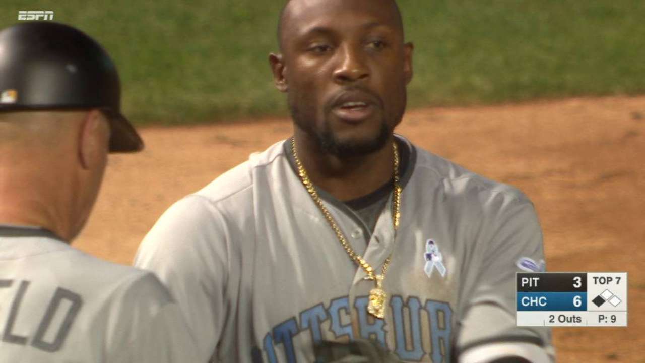 Marte's two-run triple