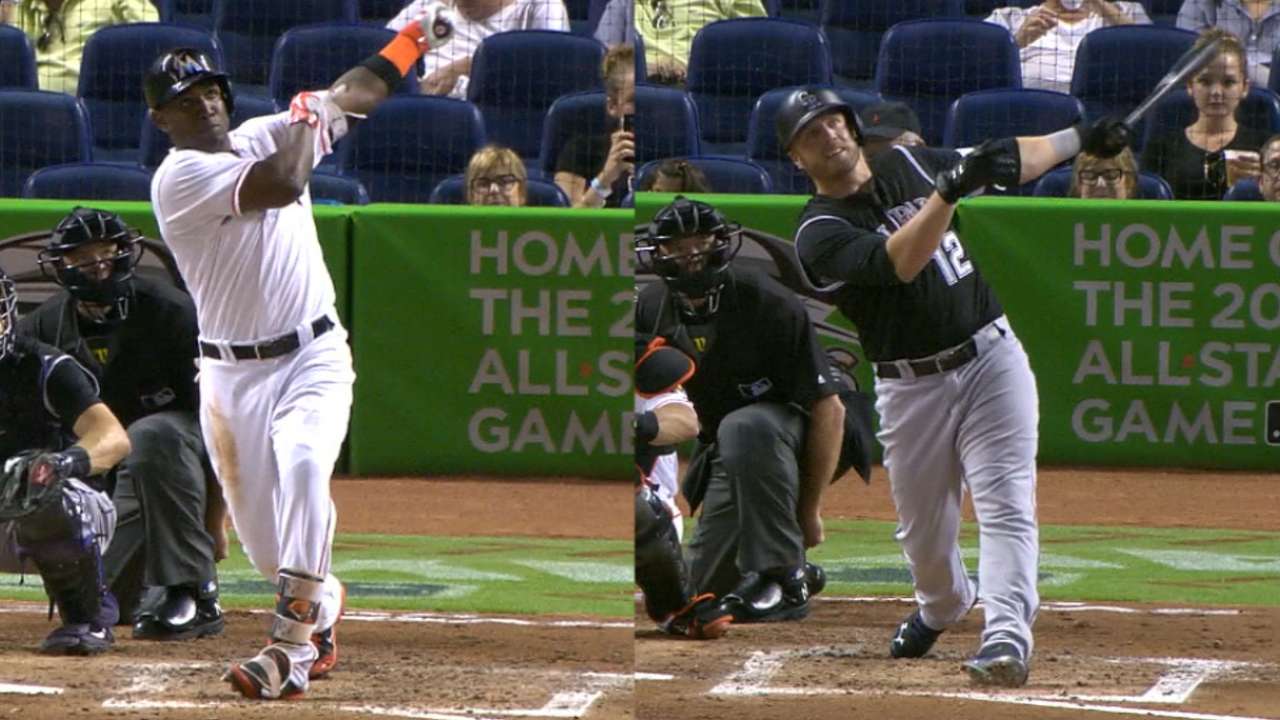 Rockies y Marlins pusieron un récord de jonrones en Miami