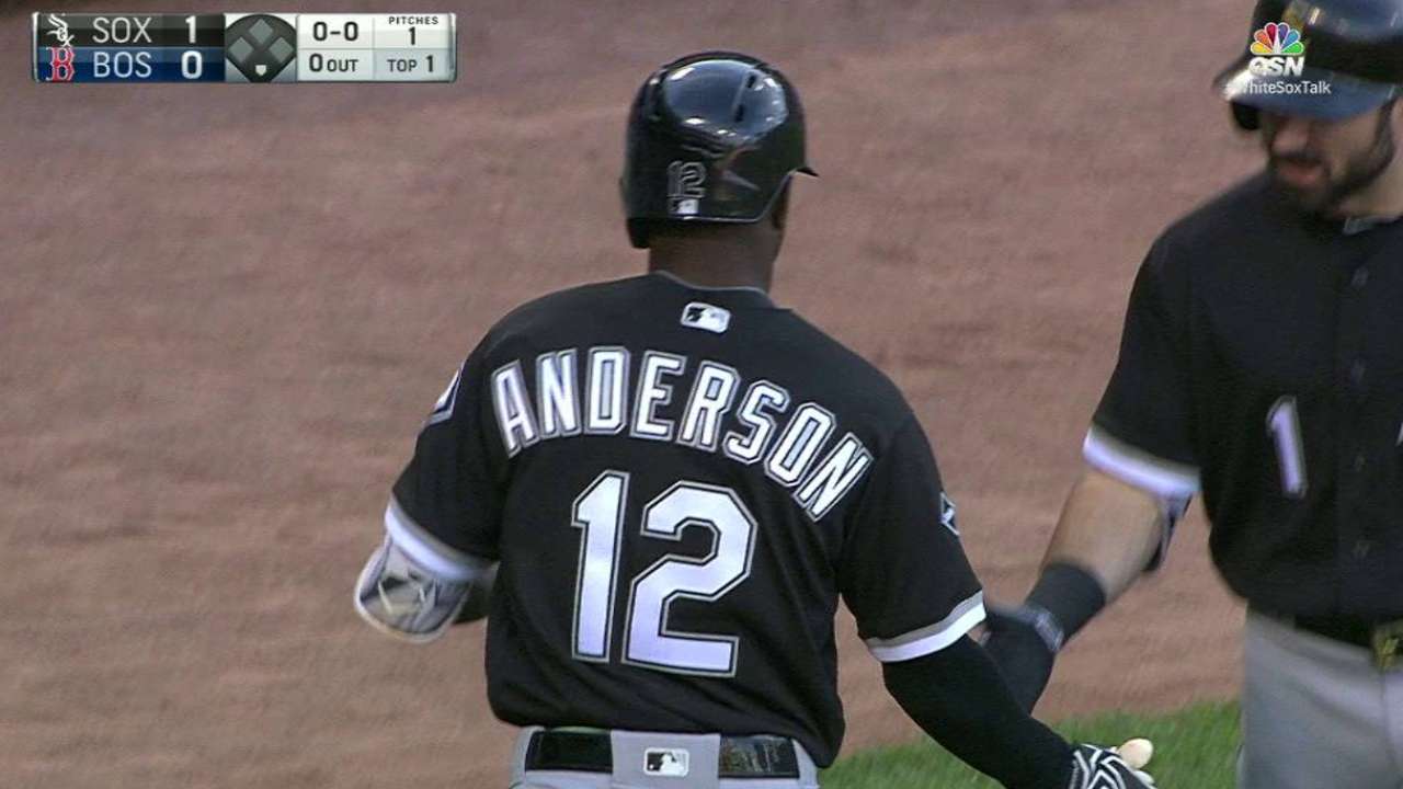 Anderson's first career home run