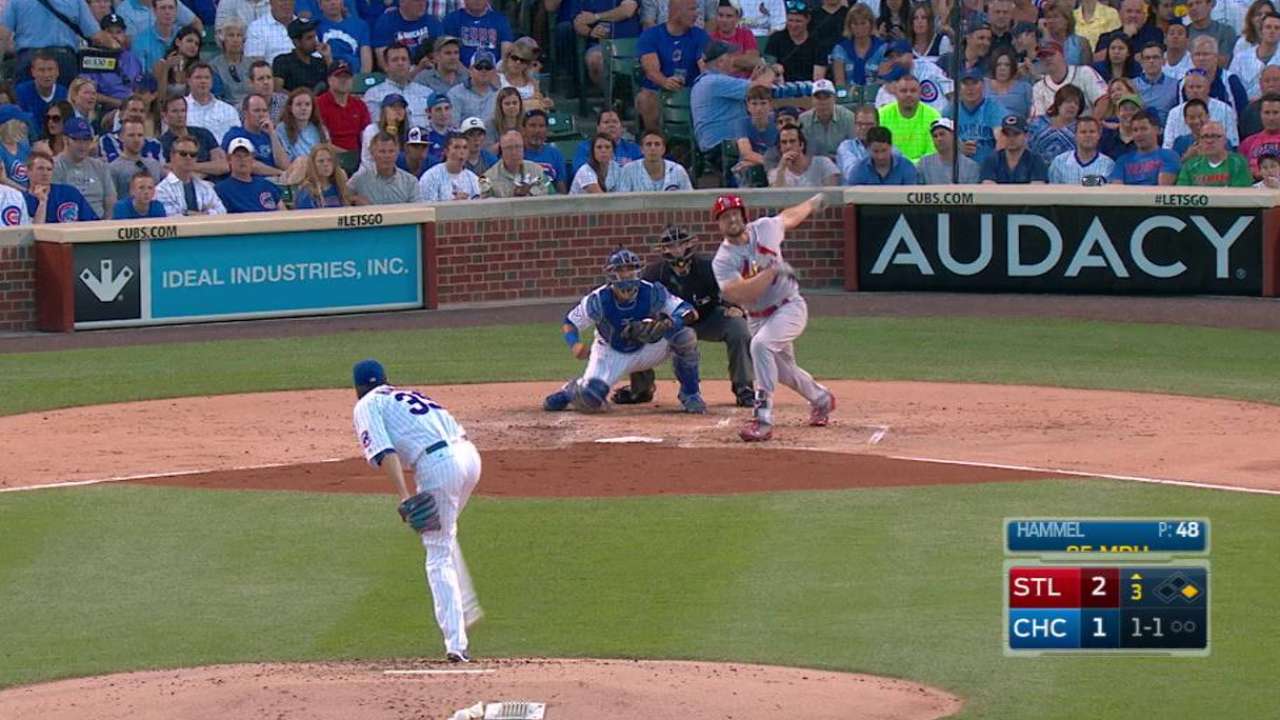 Cardenales le repiten la dosis a Cubs en Chicago con poder