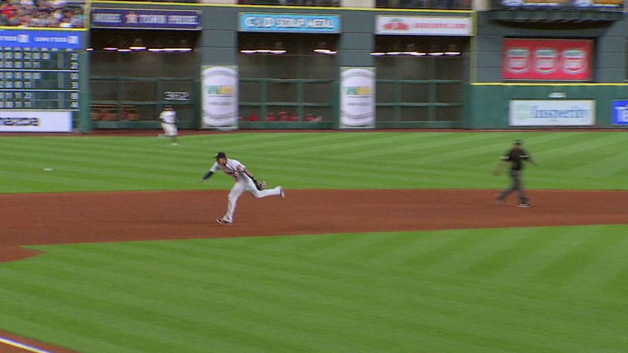 Correa flashes leather