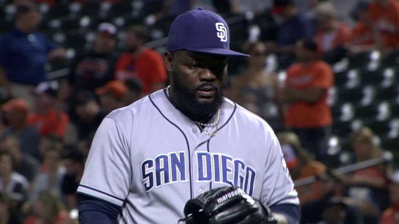 Rodney works Padres out of jam