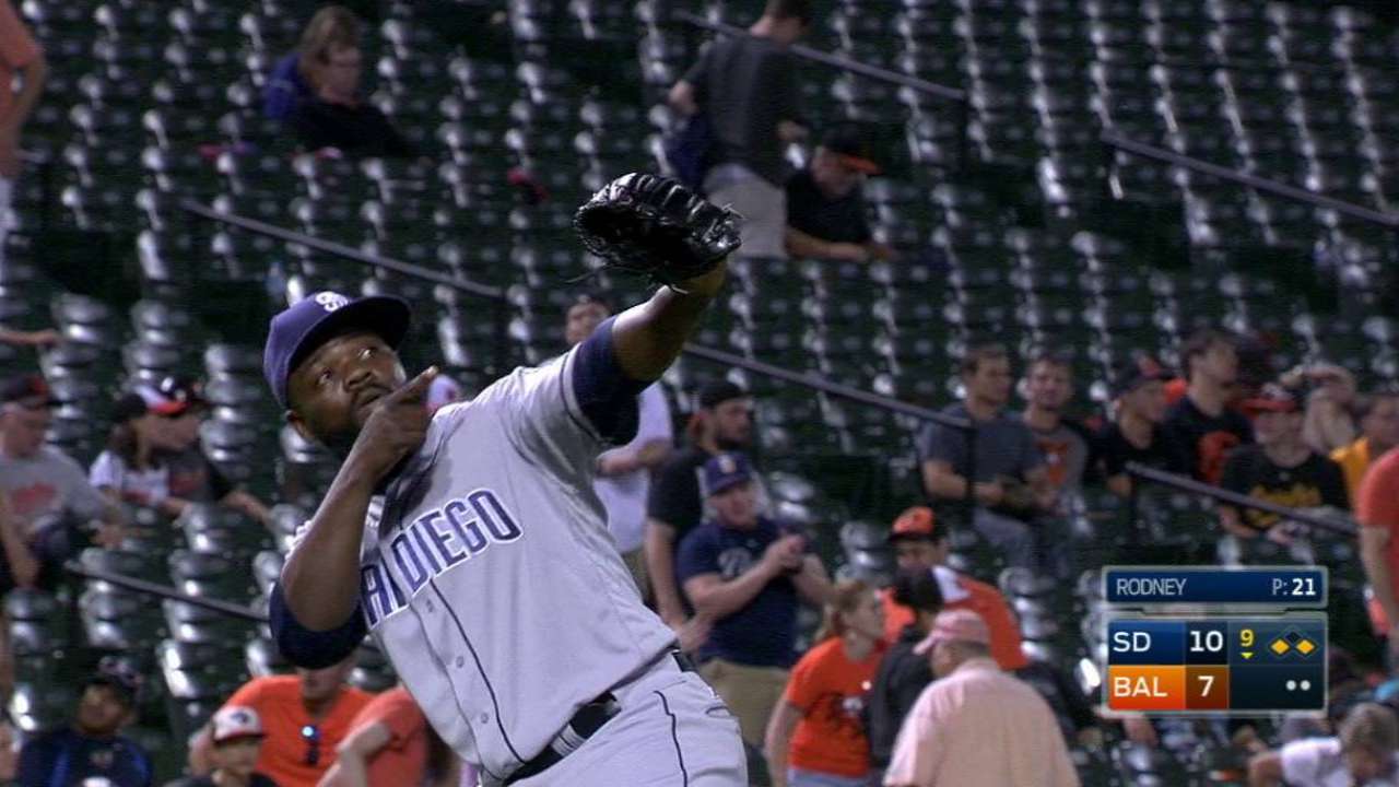 Rodney earns the save