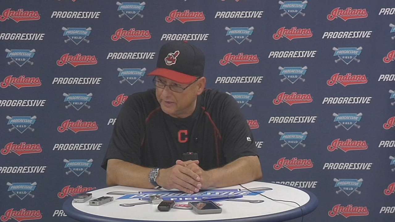 Francona on Kluber, 6-0 win
