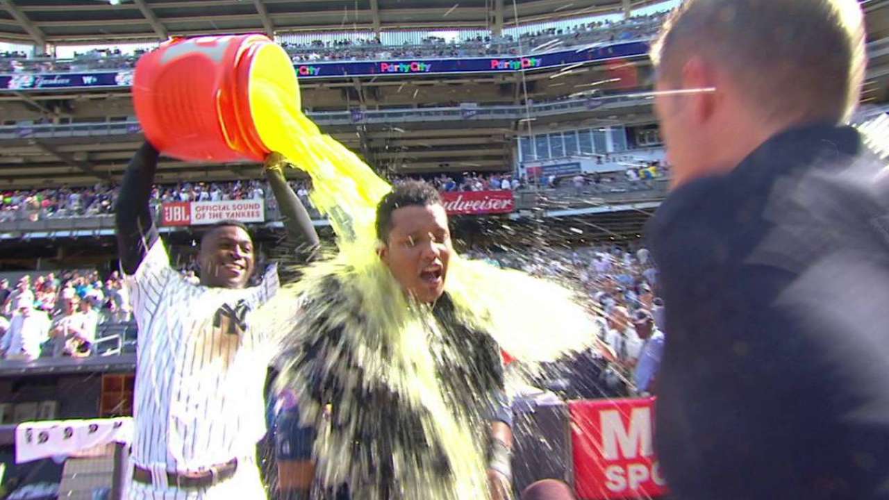 Castro on homer, gets soaked
