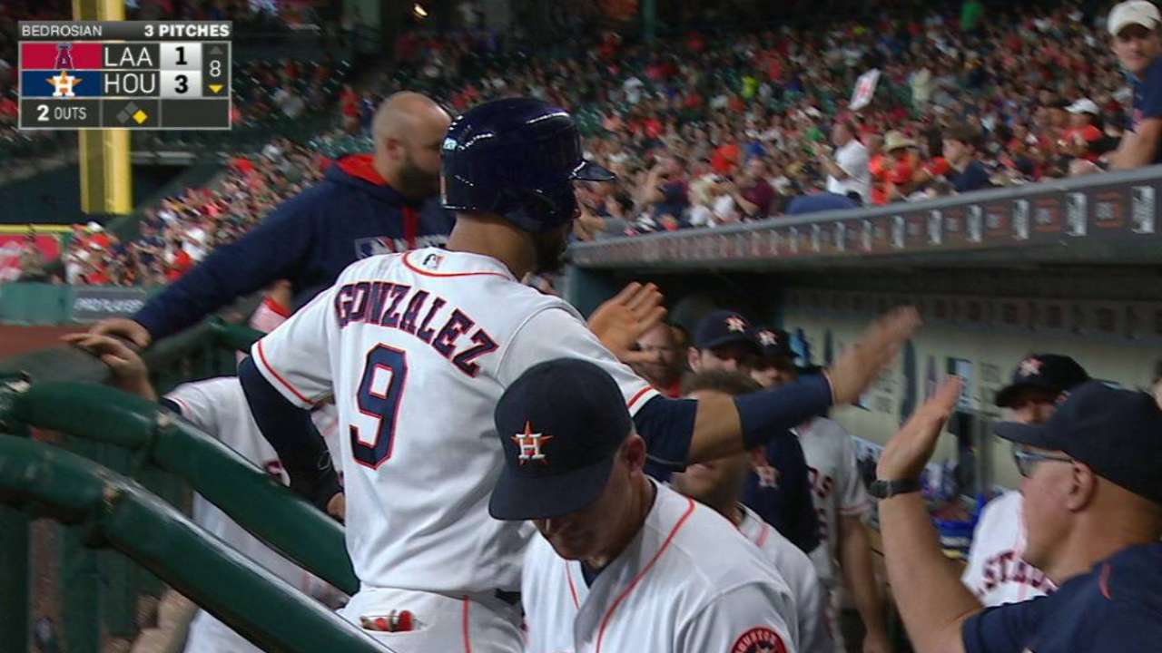 Gonzalez scores on grounder