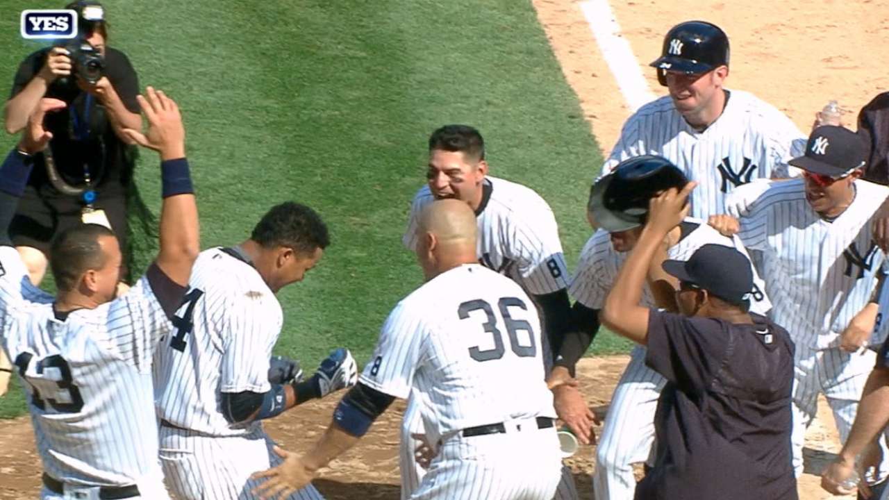 Yankees vencen a Rockies con HR de oro de Starlin Castro