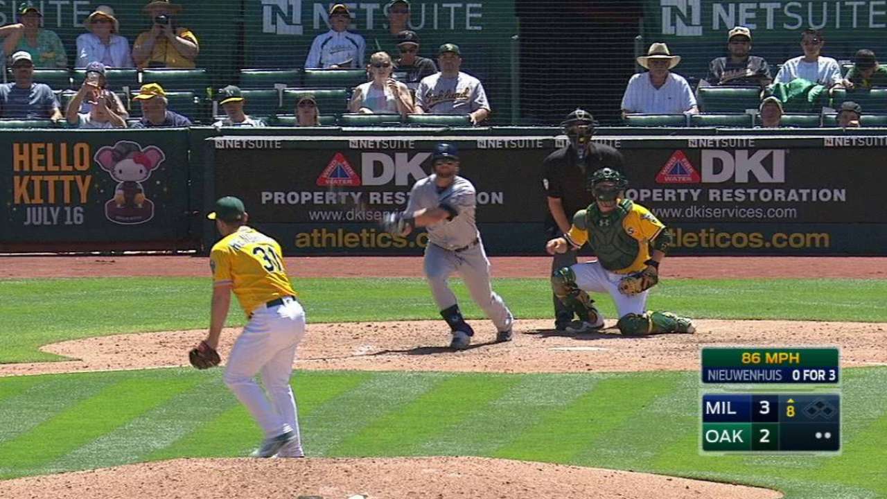 Nieuwenhuis' solo home run