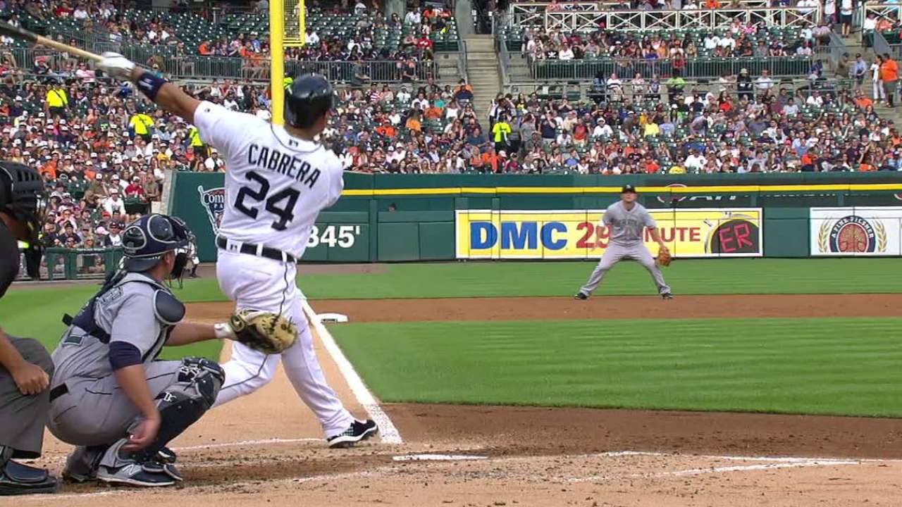 Cabrera's solo homer