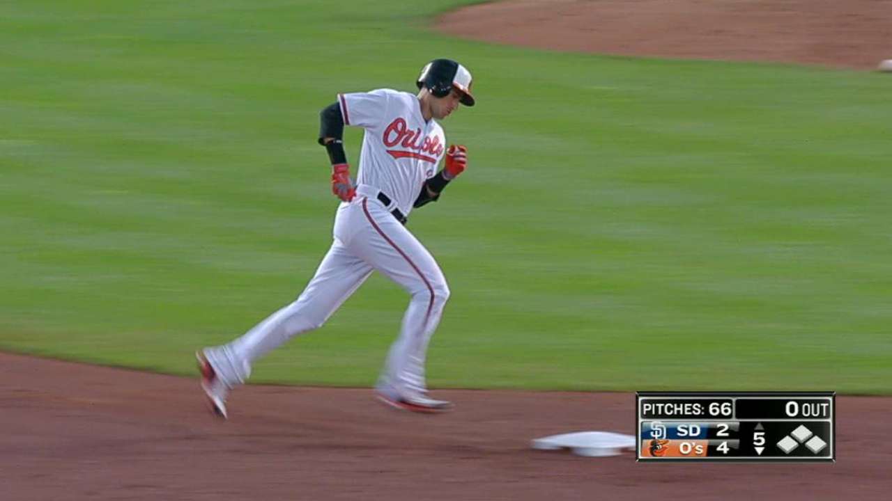 Flaherty's solo home run