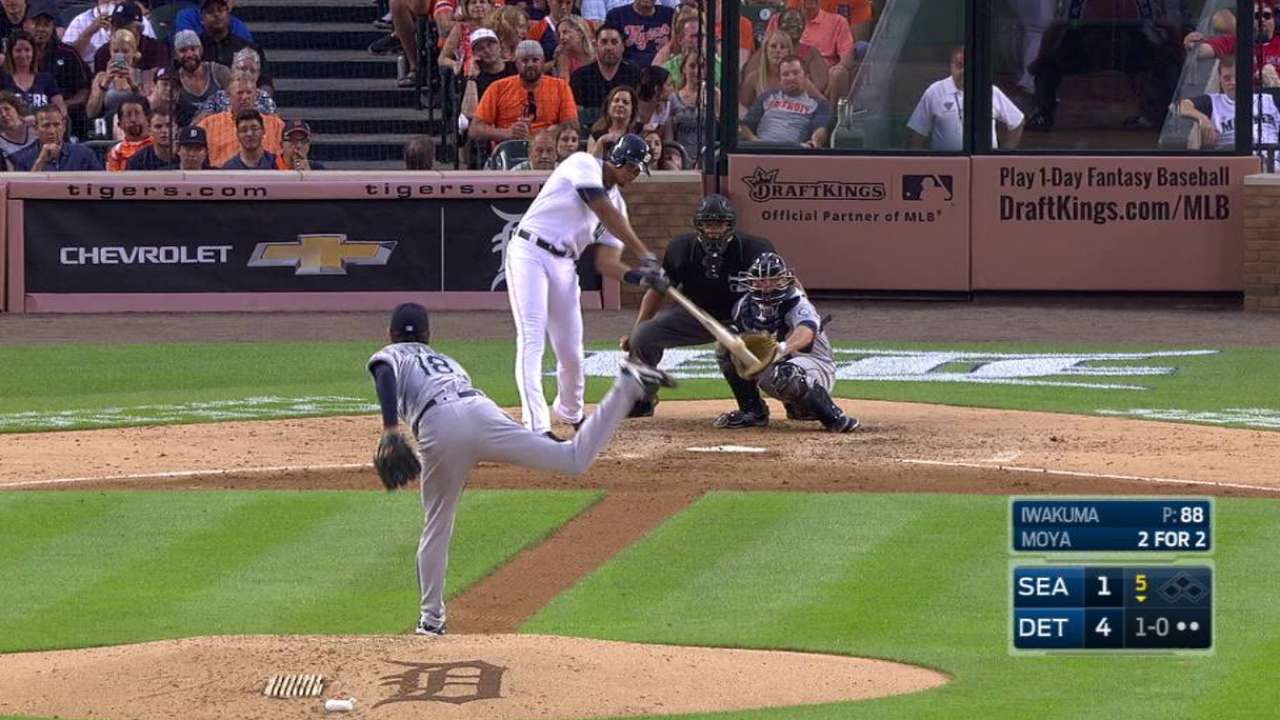 Tigers give M's Moya than they can handle