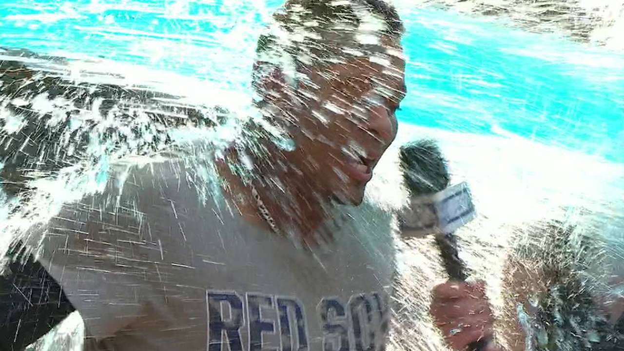 Bogaerts on his walk-off hit