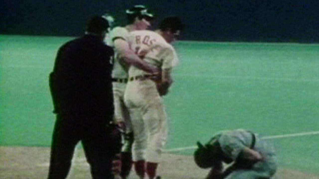 Rose knocks Fosse over