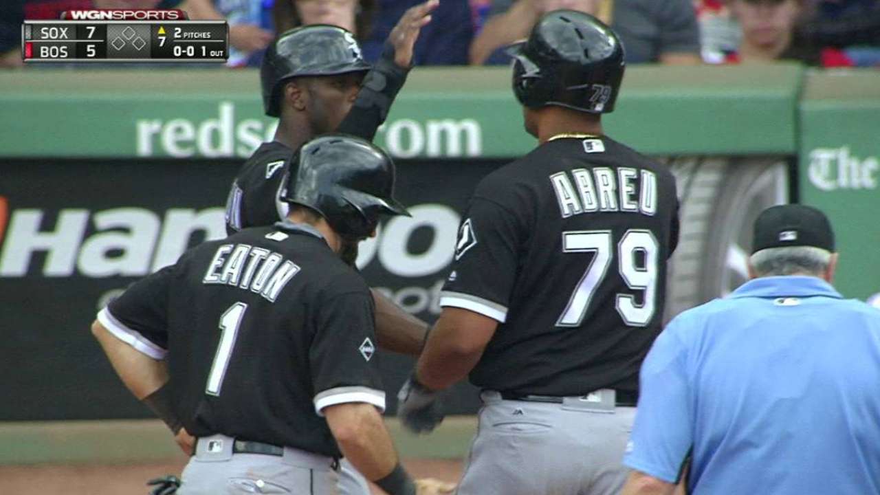Minor leg soreness keeps Abreu out of lineup