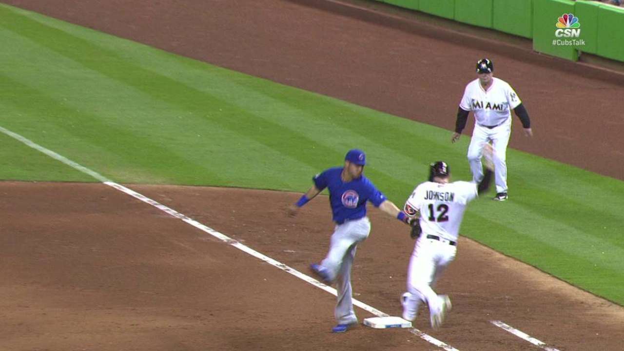 Johnson out on overturned call