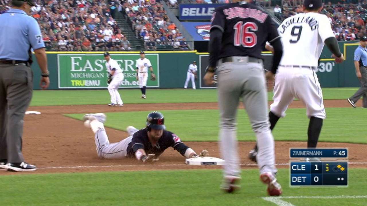 Kipnis aporta dos triples en victoria de Indios sobre Tigres