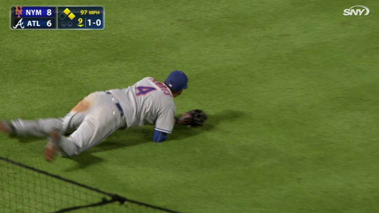 Flores' clutch double play