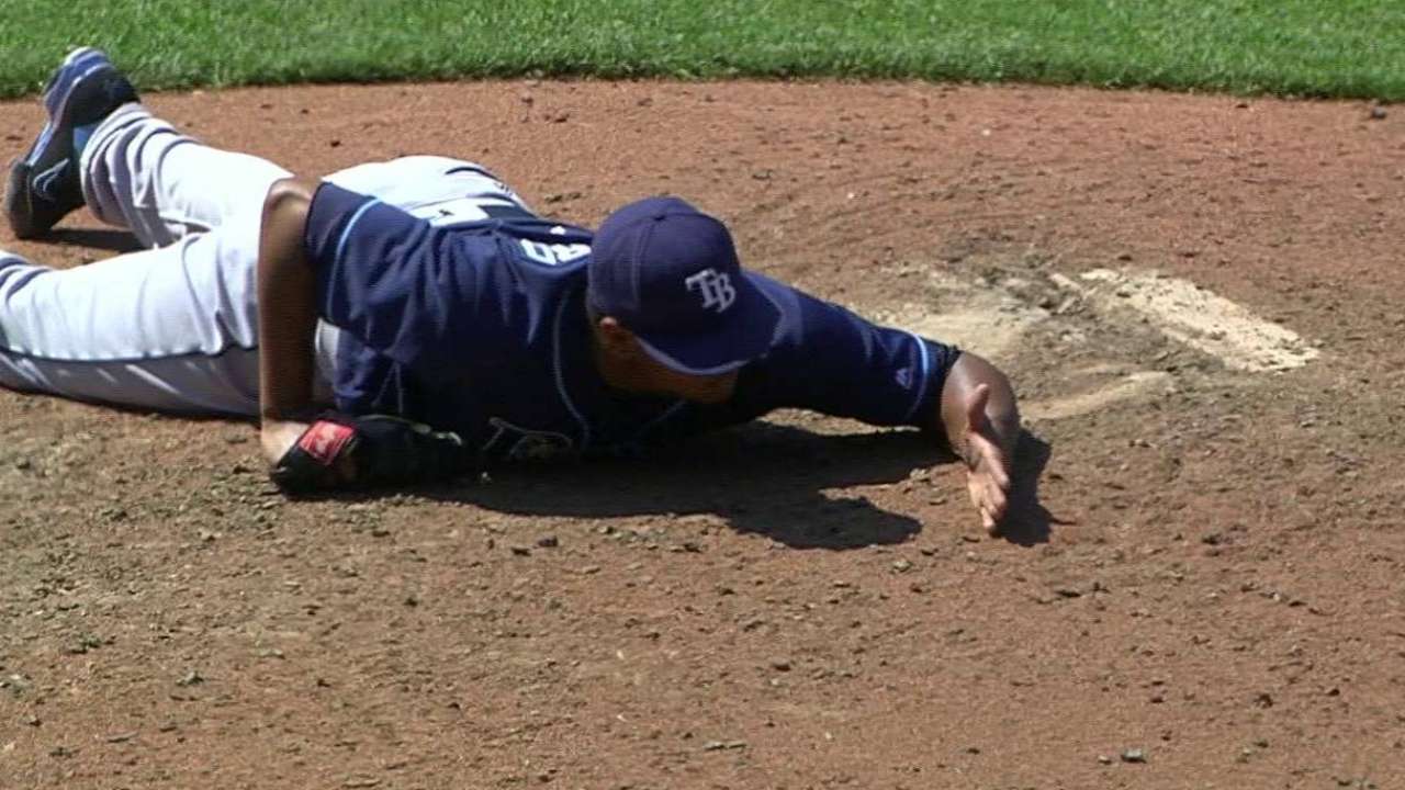 Beckham's barehanded play