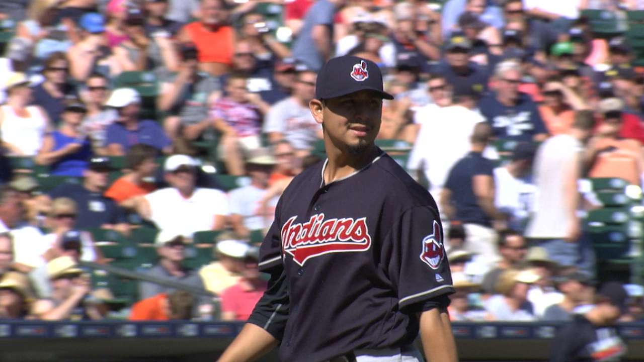 Carrasco's four-hit shutout