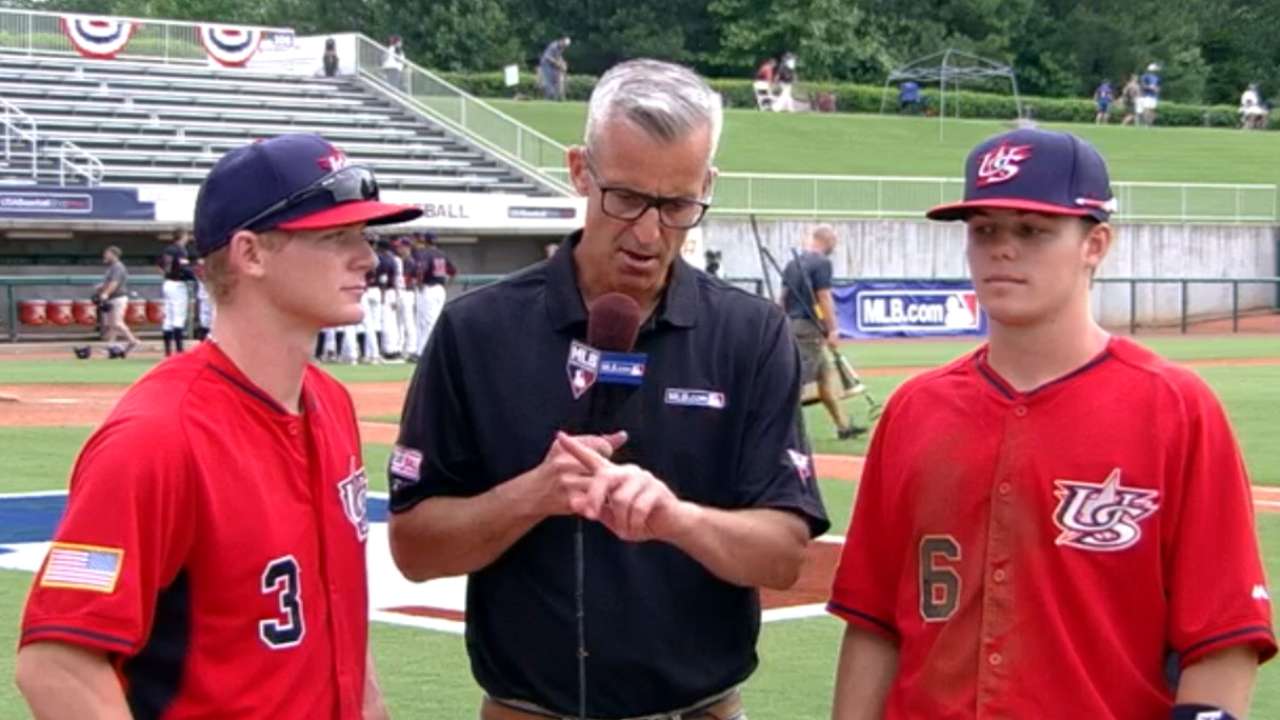Pearson, Allen on day at plate