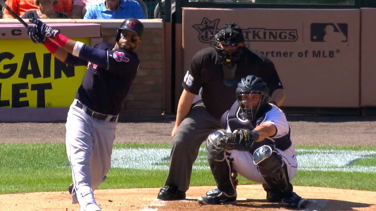 Indians homer four times in win