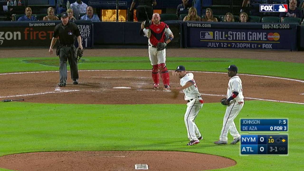 Johnson's heads-up double play