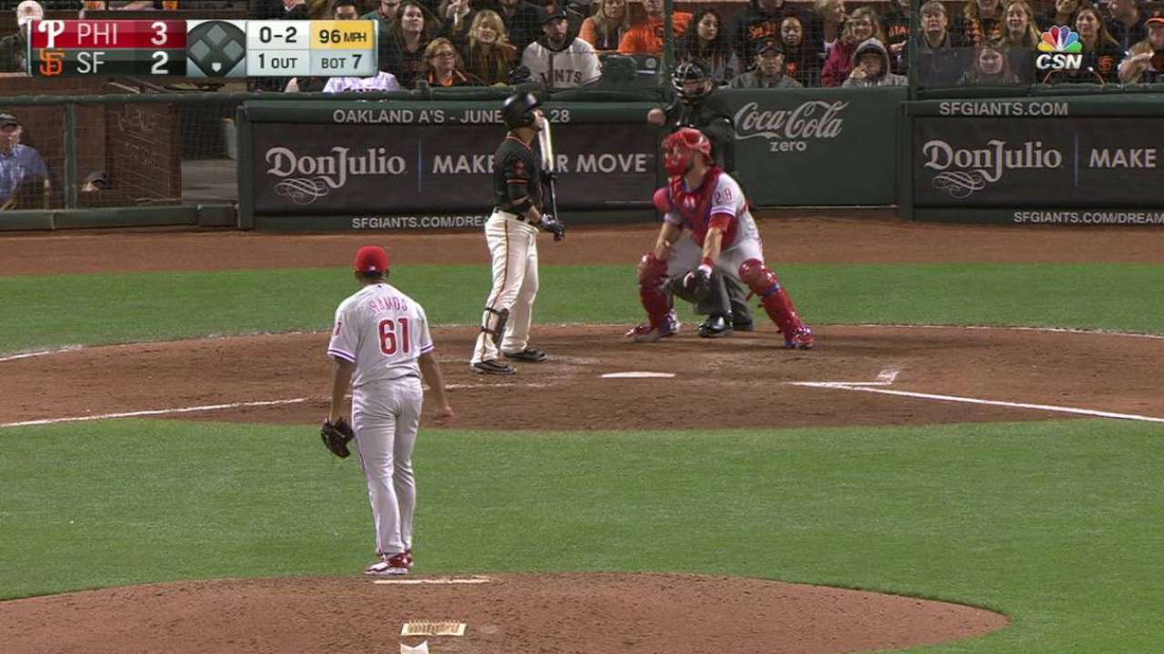 Ramos' first career strikeout
