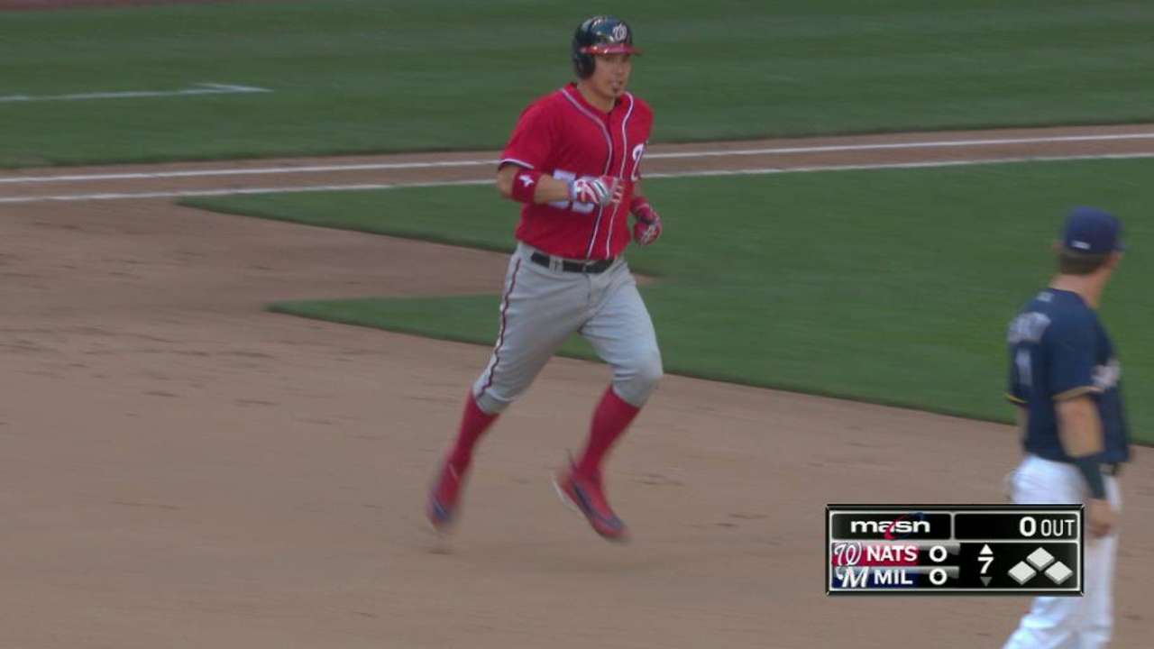 Jonrones, Roark sacaron de la mala racha a Nacionales