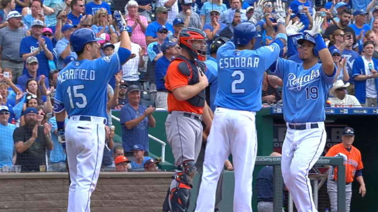 Royals' five-run 7th inning
