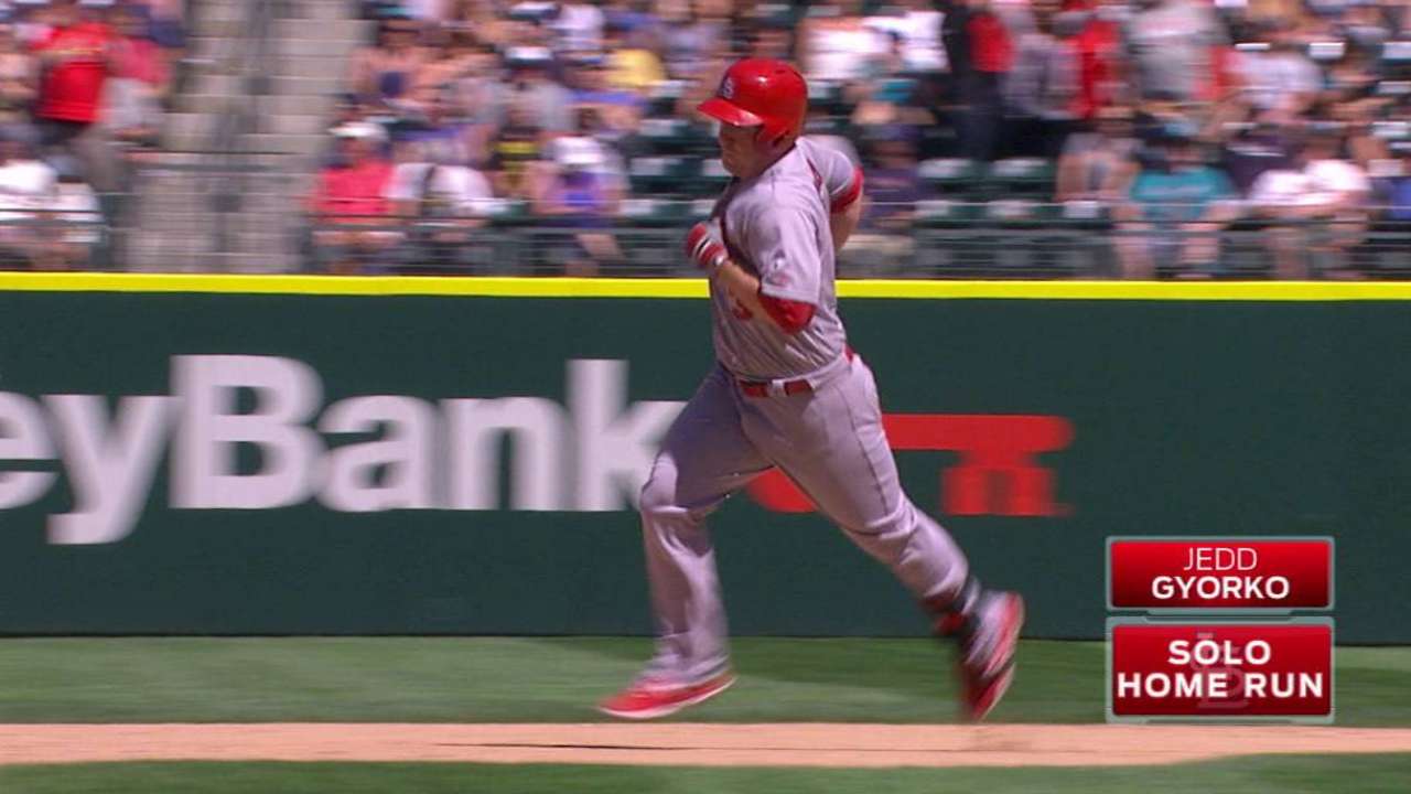 Gyorko's go-ahead solo big fly