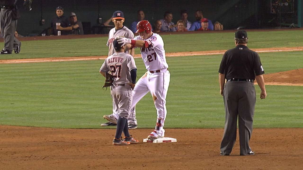 Trout, Altuve each take a dive