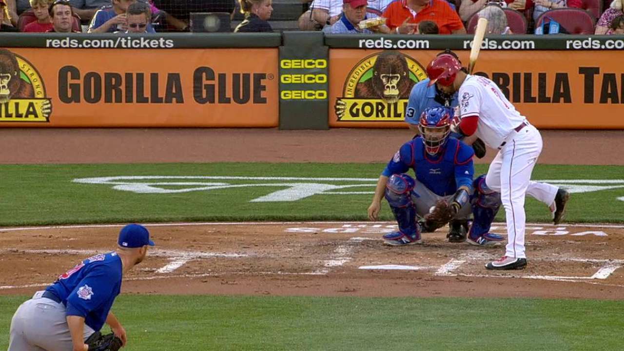 Reds challenge hit-by-pitch